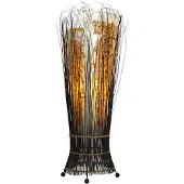 WORU Golvlampa YUNI, Brun / rost, Vardagsrum / matsal, Syntetmaterial, Design, Golvlampa