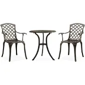 vidaXL 3-delad bistroset gjuten aluminiumbrons 315591