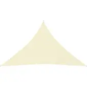 vidaXL Parasoll Segel Oxford Tyg Triangulär 5x5x6 m Kräm
