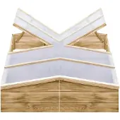 vidaXL Drivbänk 2 st impregnerad furu 200x50x35 cm