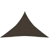 vidaXL Solsegel 160 g/m² brun 4x4x5,8 m HDPE
