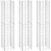 vidaXL Gabioner 3 st 30x30x150 cm järn