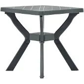 vidaXL Cafébord grön 70x70x72 cm plast