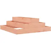 vidaXL Odlingslåda 80x80x27 cm massiv douglas