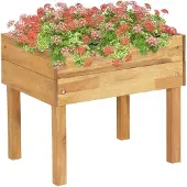 vidaXL Förhöjd odlingslåda 50x40x45 cm massivt akaciaträ