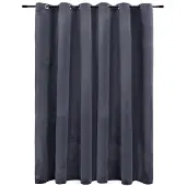 vidaXL Mörkläggningsgardin med metallringar sammet 290x245 cm