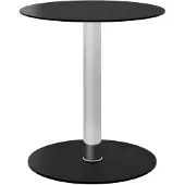 vidaXL Soffbord svart 40 cm härdat glas