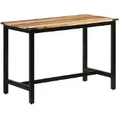 vidaXL Matbord 110x60x76 cm massivt mangoträ