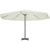 vidaXL Parasoll aluminium vit 500 cm