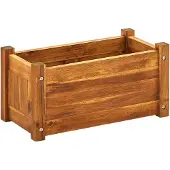 vidaXL Blomlåda upphöjd akaciaträ 50x25x25 cm