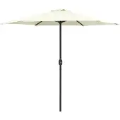 vidaXL Trädgårdsparasoll med aluminiumstång 270x246 cm sandvit