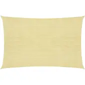 vidaXL Solsegel 160 g/m² beige 3x4 m HDPE