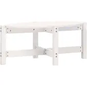 vidaXL Soffbord vit 87x48x35 cm massiv furu