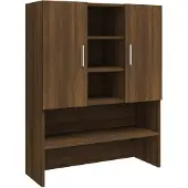 vidaXL Tvättmaskinsskåp brun ek 70,5x25,5x90 cm