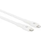 Manhattan USB-kabel USB-C-kontakt, Apple Lightning kontakt 0.50 m Vit 394505