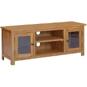 vidaXL TV-bänk 110x35x44 cm massiv ek