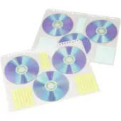 Hama 6x CD/DVD-mapphölje 6 CDs/DVDs/Blu-rays Plast Transparent-vit 10 st (B x H x D) 23.8 x 0.1 x 29.5 cm 49835