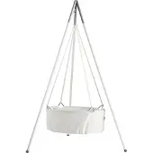 Leander Classic vagg med madrass – Vit