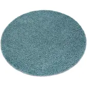 Rugsx Matta SOFFI cirkel shaggy 5cm blå cirkel 80 cm
