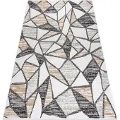 Rugsx Matta SISAL COOPER Mosaic 22208 ecru / svart 140x190 cm