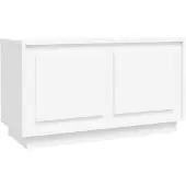 vidaXL Tv-bänk vit 80x35x45 cm konstruerat trä