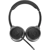 Targus AEH104GL - Headset - på örat - konvertibel - Bluetooth - trådlös, kabelansluten - 3,5 mm kontakt - ljudisolerande - svart