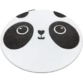 Rugsx Matta PETIT PANDA cirkel vit cirkel 140 cm