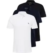 Abercrombie & Fitch T-shirt blå / nattblå / svart / vit