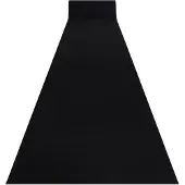 Rugsx Löpare anti-halk RUMBA tuggummi enfärgad svart 60 cm 60x130 cm