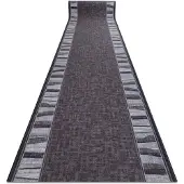 Rugsx Löpare anti-halk LINEA gum grå 100cm 100x240 cm