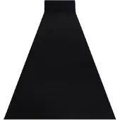 Rugsx Löpare anti-halk RUMBA tuggummi enfärgad svart 120 cm 120x400 cm