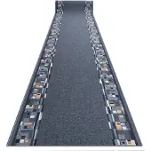 Rugsx Löpare anti-halk BOMBAY grå 100cm 100x300 cm