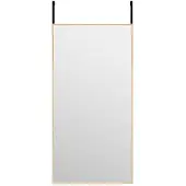 Super Merchant Vidaxl Dörrspegel, Guld, 40X80 Cm, Glas Och Aluminium