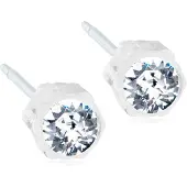 Blomdahl Örhängen 4 mm, Crystal - Stjärnurmakarna