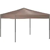 vidaXL Hopfällbart partytält taupe 3x3 m
