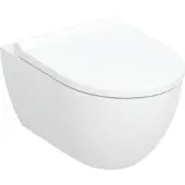 Geberit Acanto set väggmonterad toalett, dold montering, KeraTect, TurboFlush, med toalettstol: soft close