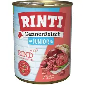 Rinti Kennerfleisch Junior 6x400g med kyckling för valpar