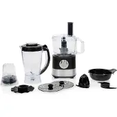 Princess 221054, 1,2 l, Antracit, Rostfritt stål, Transparent, Rotations-, 1,75 l, Blanda, Hackning, Mixning, 1,2 m