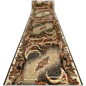 Rugsx Löpare BCF LEAF beige (AGAWA) 160 cm 160x300 cm