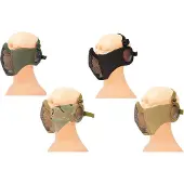 ASG Metal Mesh Mask with Cheek Pads and Ear Protection (Färg: Multicam)
