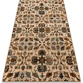 Rugsx Ullmatta OMEGA AMALFI blommor sepia 200x300 cm