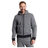 FASTWAY T-2208 motorcykel herr Hoodie Grå/Svart 60 Herrar