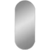 vidaXL Väggspegel silver 60x25 cm oval