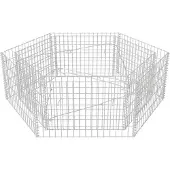 vidaXL Hexagonal planteringsgabion upphöjd 160x140x50 cm