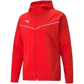 Puma Träningsjacka 'Teamrise' röd / vit