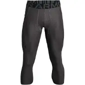 Under Armour Herr Armour HeatGear 3/4 Leggings, Carbon Heather (090)/Svart, Large