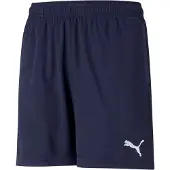 Puma Sportbyxa 'Teamrise' marinblå / vit