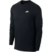 Nike T-shirt 'Club' svart / vit