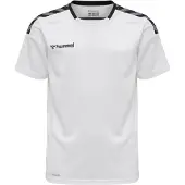 Hummel Matchtröja Authentic Poly - Vit/Svart Barn, storlek 128 cm
