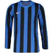 Nike Matchtröja Dri-FIT Striped Division IV - Royal Blå/Svart/Vit Långärmad Barn, storlek L: 147-158 cm